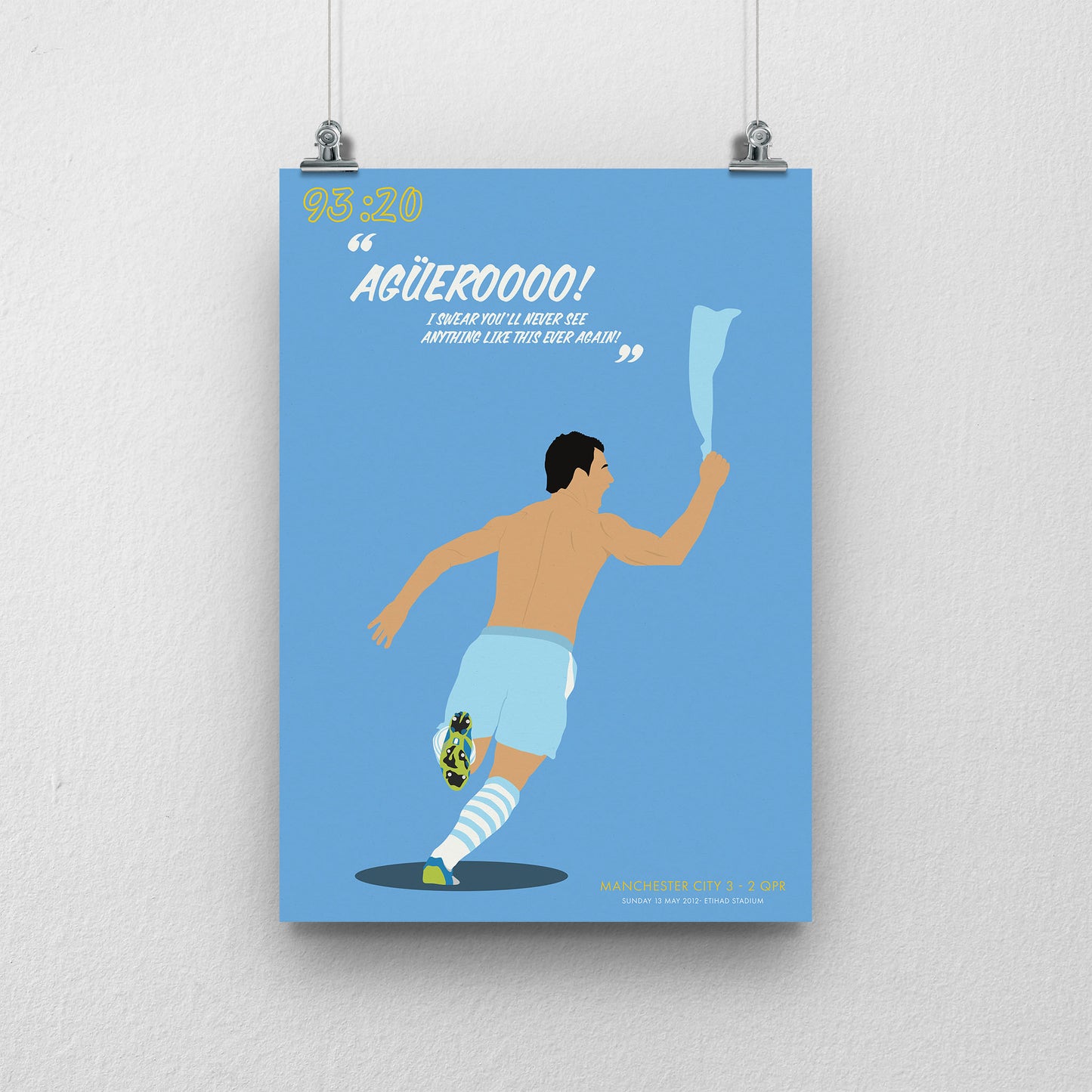 Sergio Aguero Print