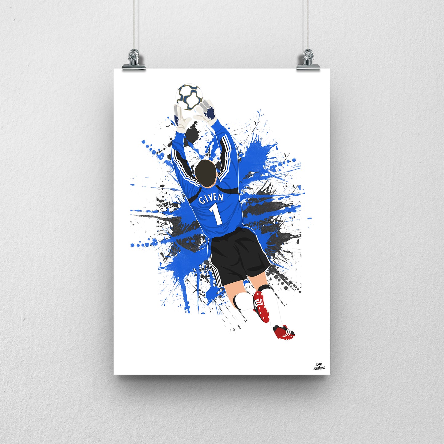 Shay Given Print – Newcastle United Football Artwork