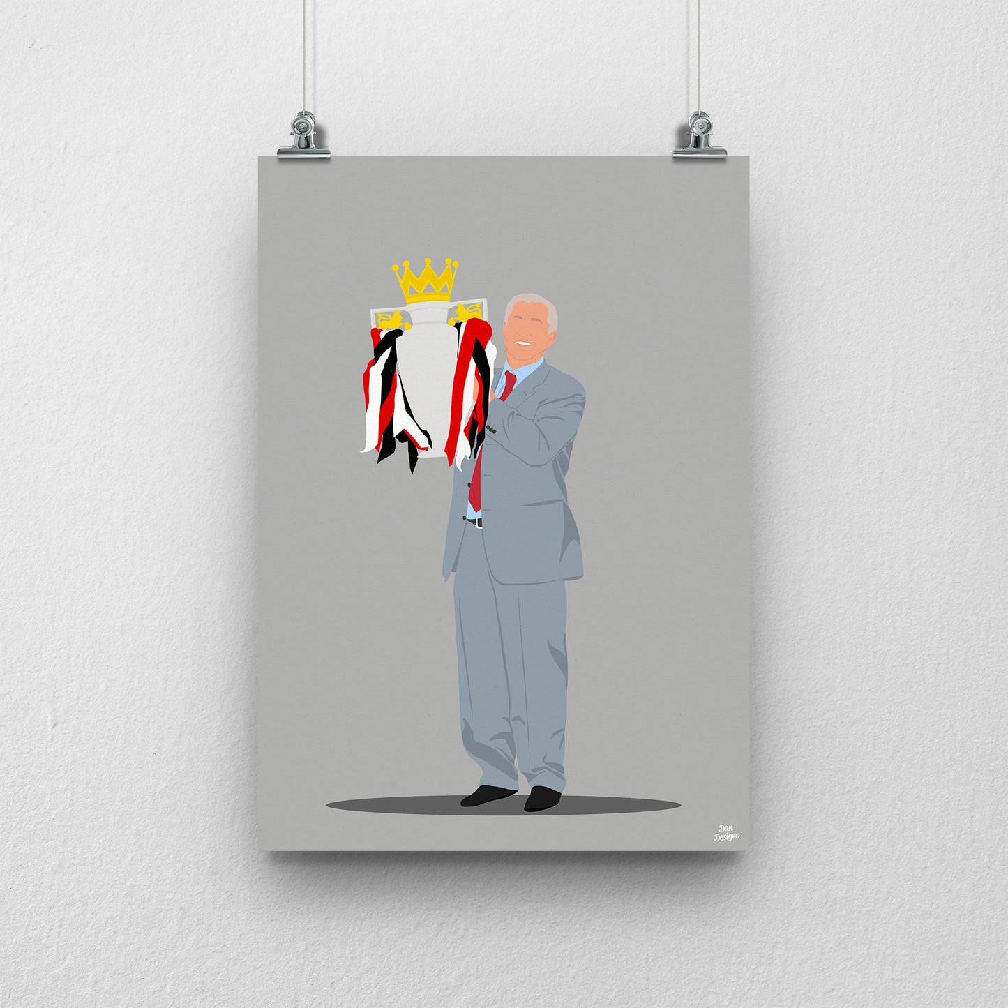 Sir Alex Ferguson Manchester United Print – Football Artwork