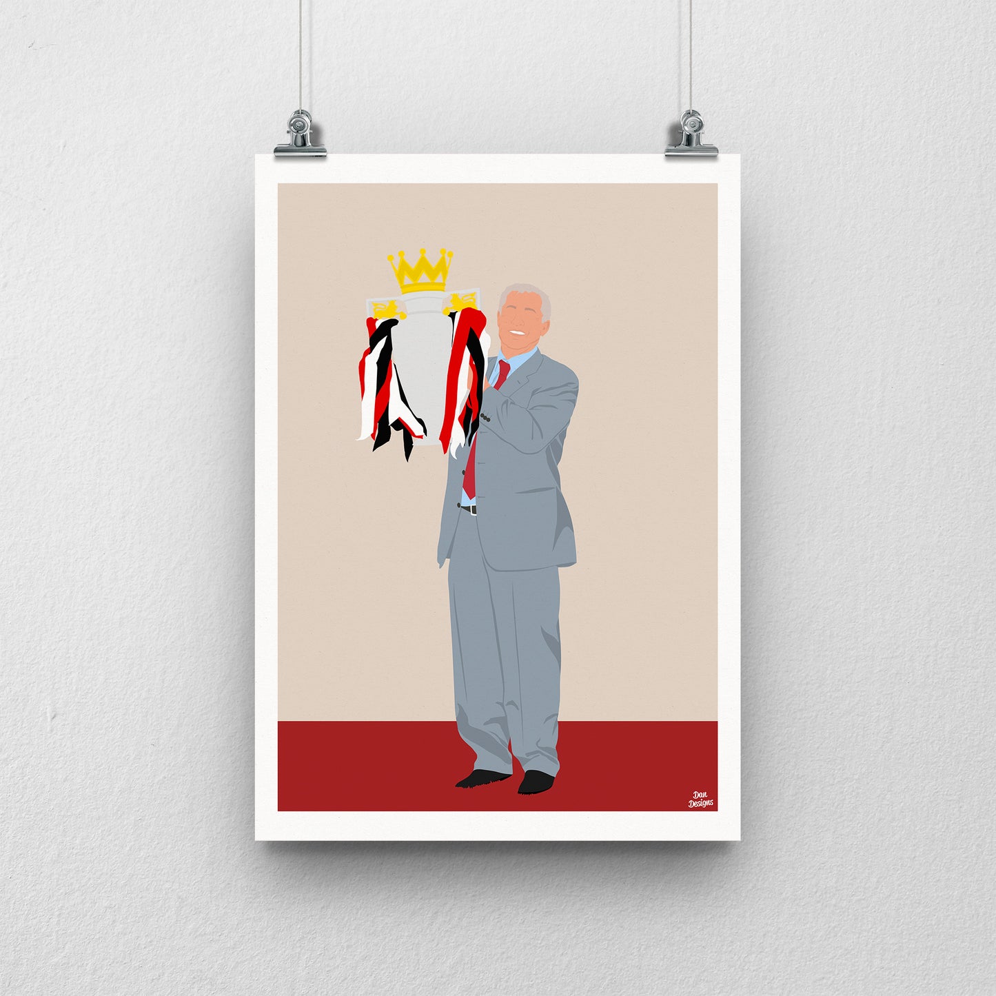 Sir Alex Ferguson Manchester United Print – Football Artwork