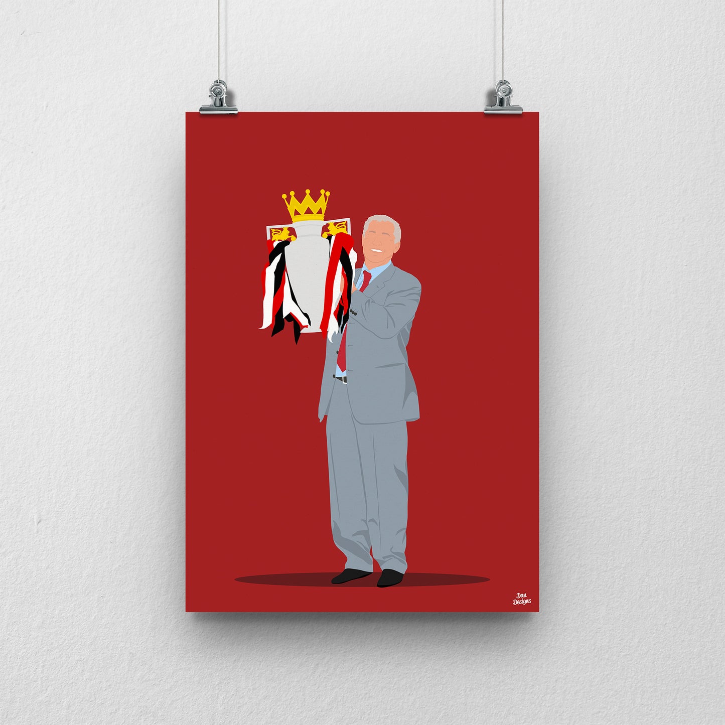 Sir Alex Ferguson Manchester United Print – Football Artwork