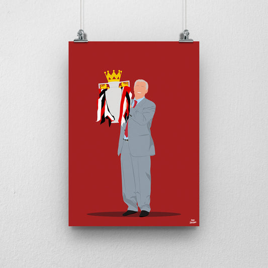 Sir Alex Ferguson Manchester United Print – Football Artwork