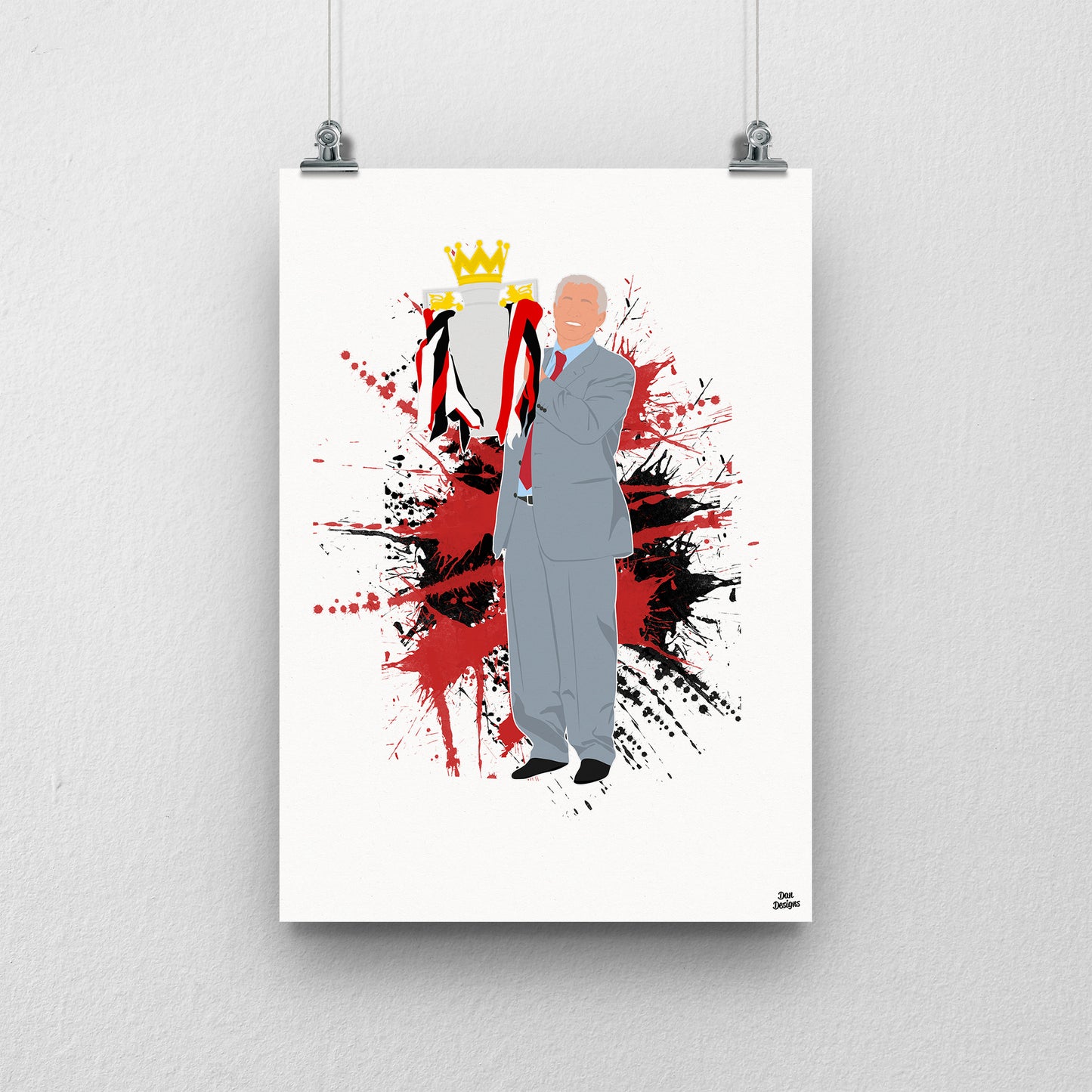 Sir Alex Ferguson Manchester United Print – Football Artwork