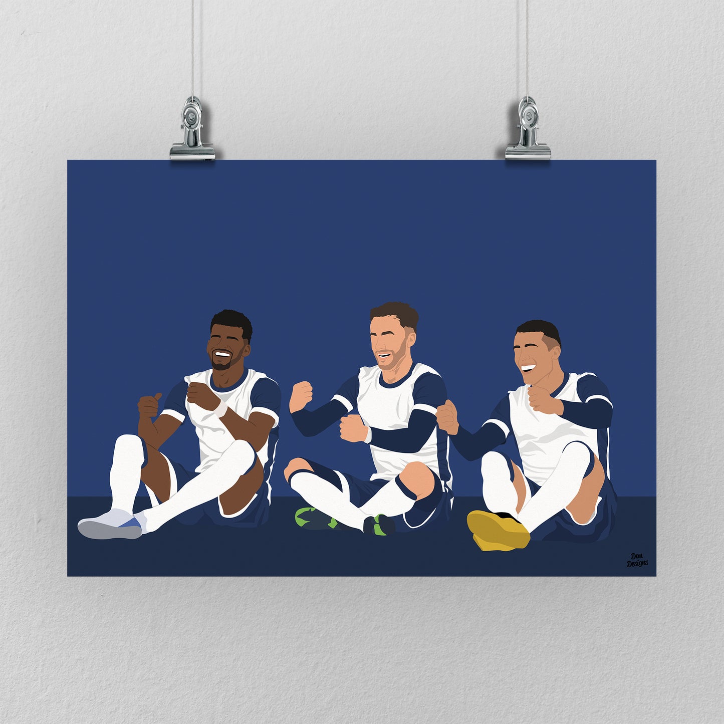 Solanke, Maddison & Porro Tottenham Print – Football Artwork