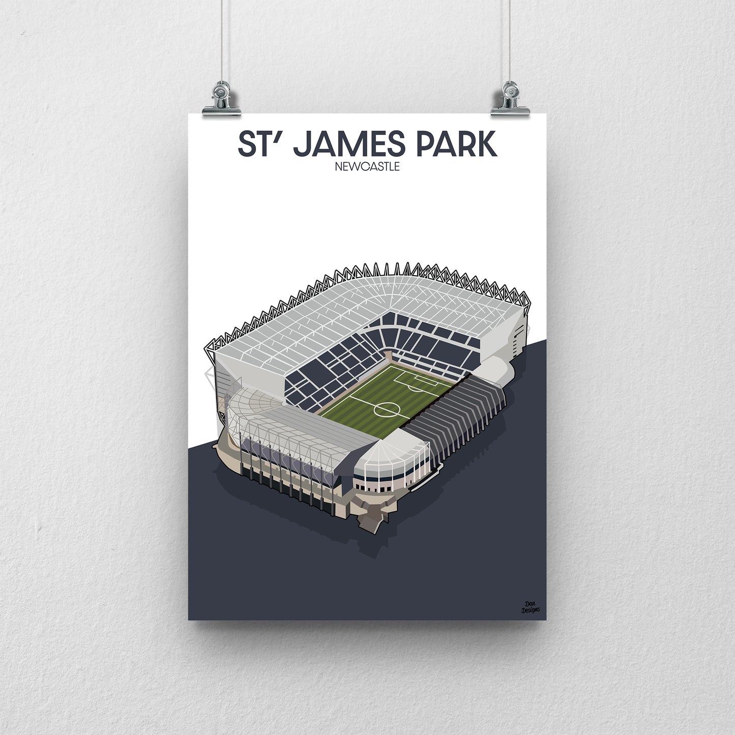 St James’ Park Print – Newcastle United Stadium Artwork