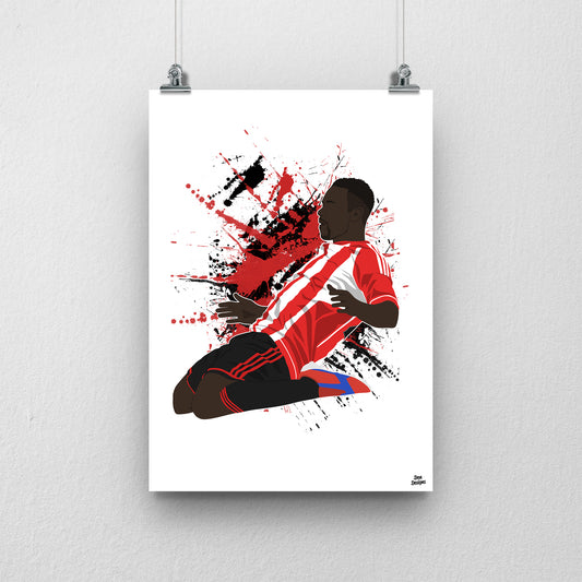 Stephane Sessegnon Sunderland Print – Football Artwork