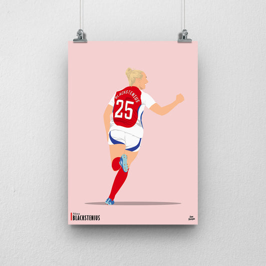 Stina Blackstenius Arsenal Print – Women’s Football Wall Art