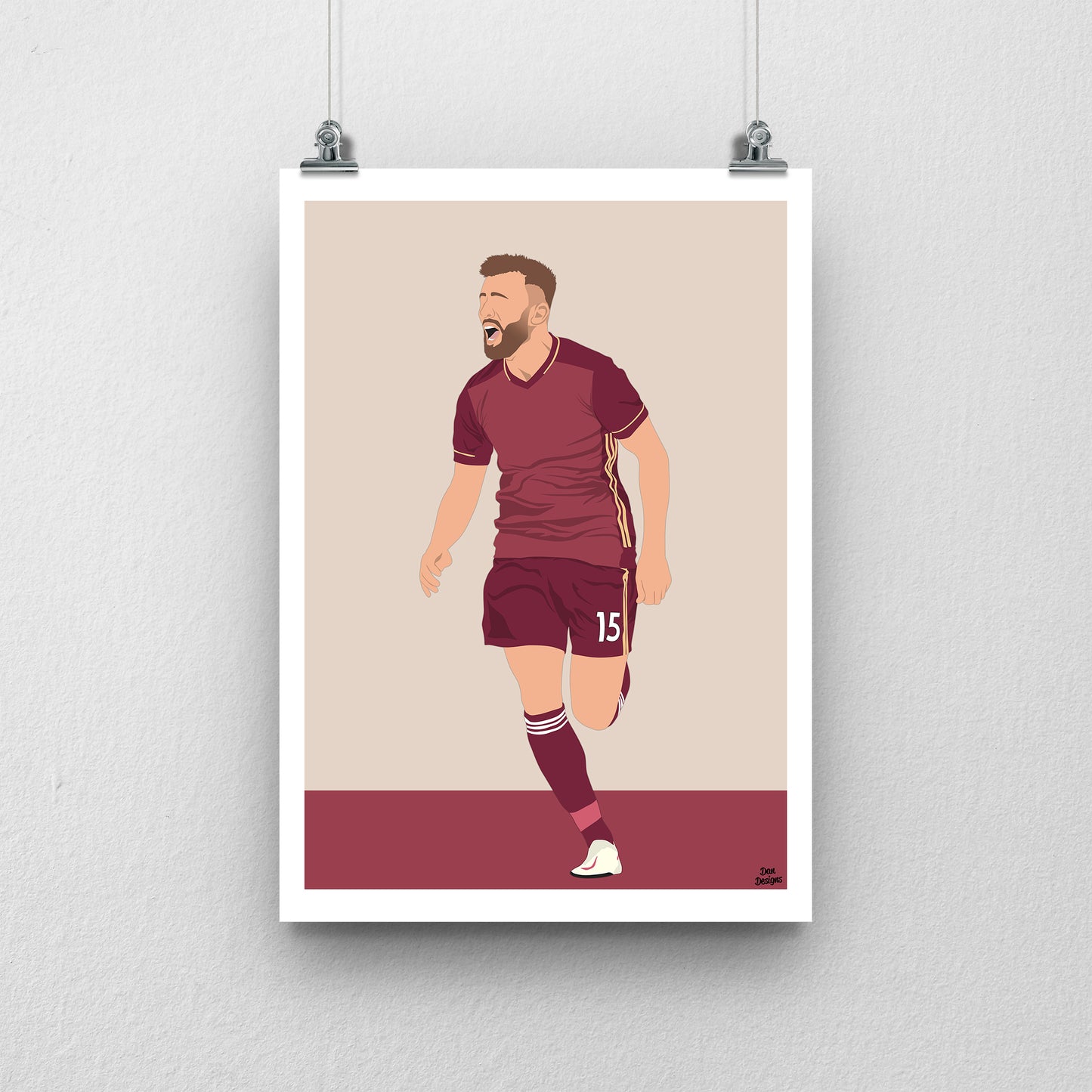 Stuart Dallas Print – Leeds United Poster