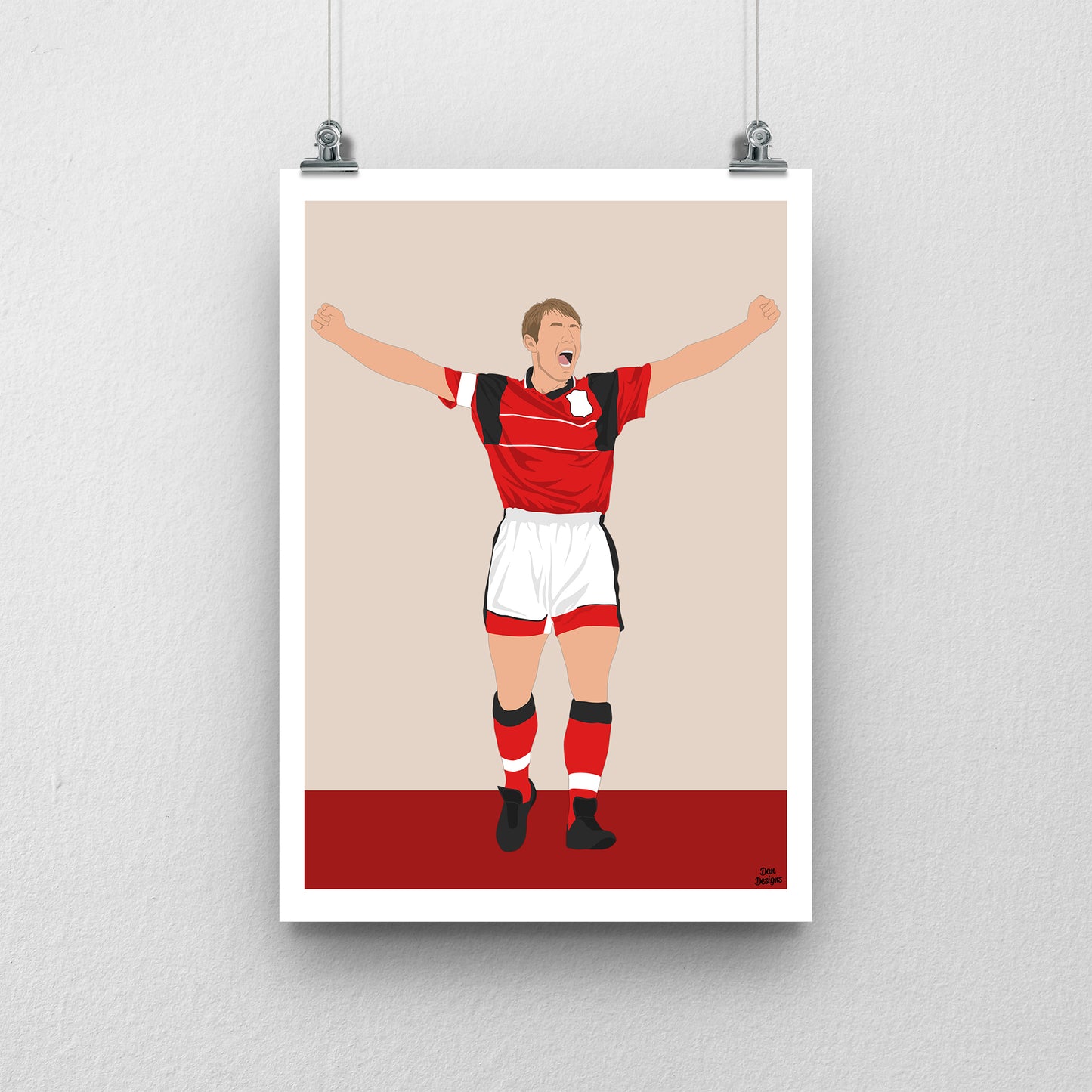 Stuart Pearce Nottingham Forest Print – Football Artwork