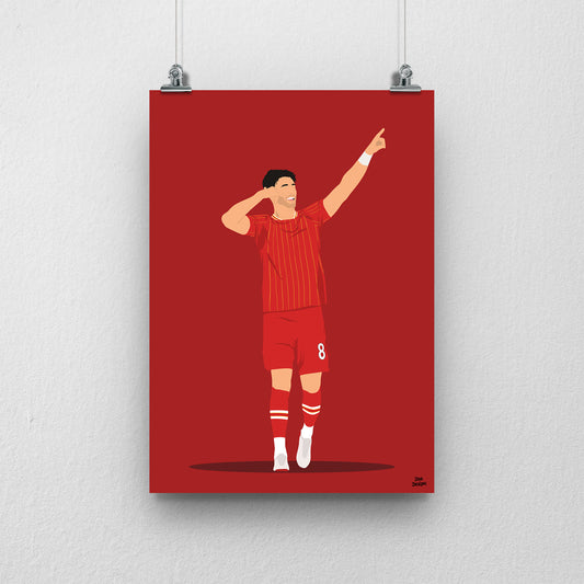 Dominik Szoboszlai Liverpool Print – Football Artwork