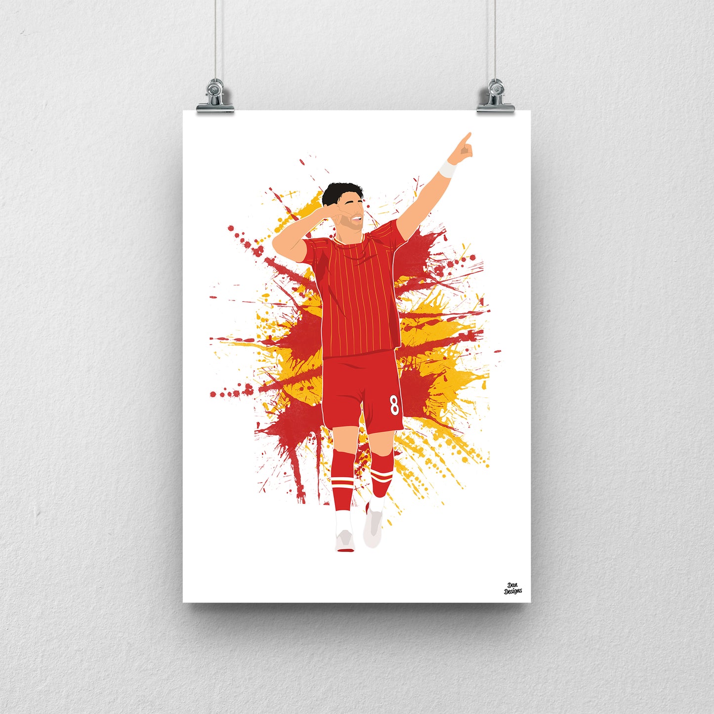 Dominik Szoboszlai Liverpool Print – Football Artwork