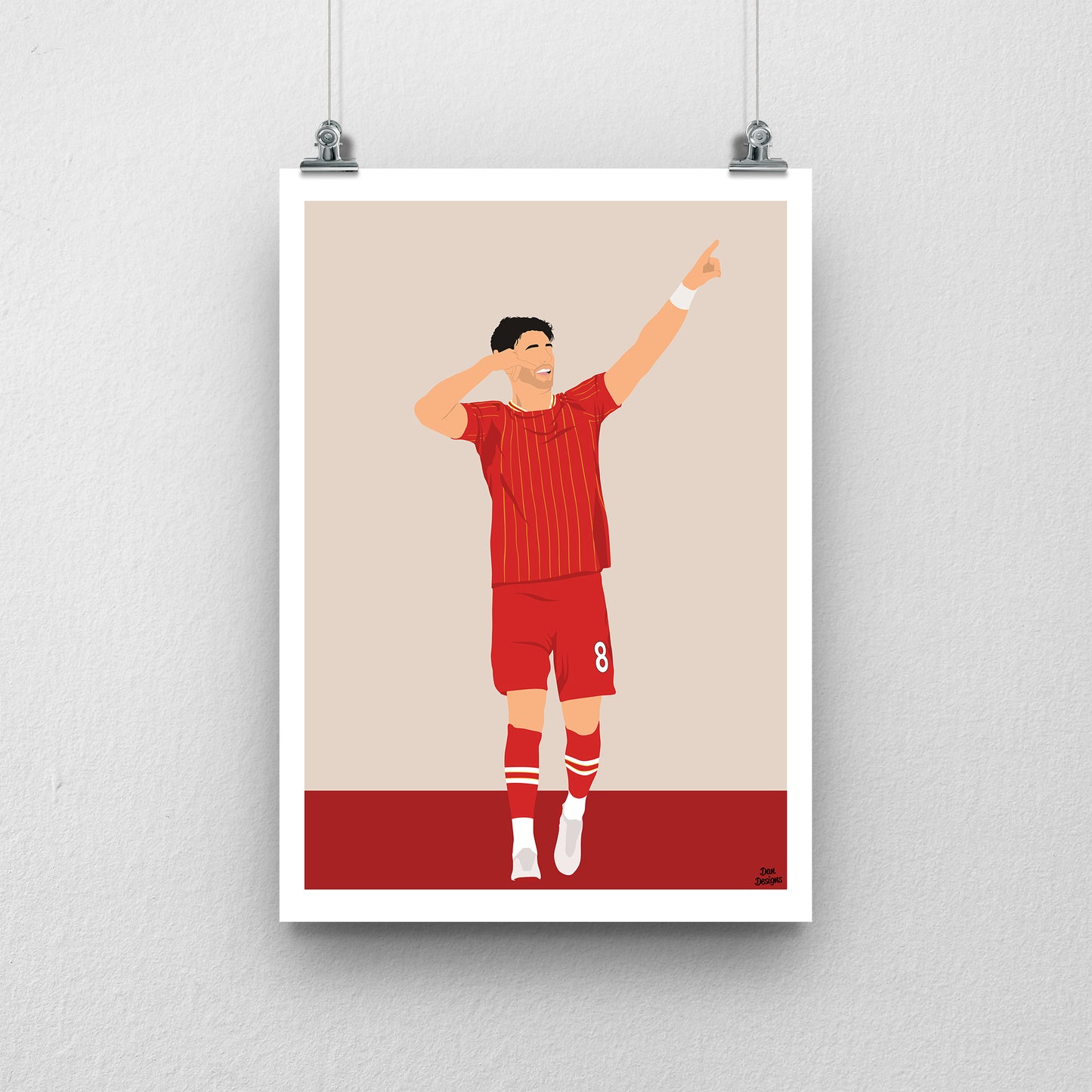 Dominik Szoboszlai Liverpool Print – Football Artwork
