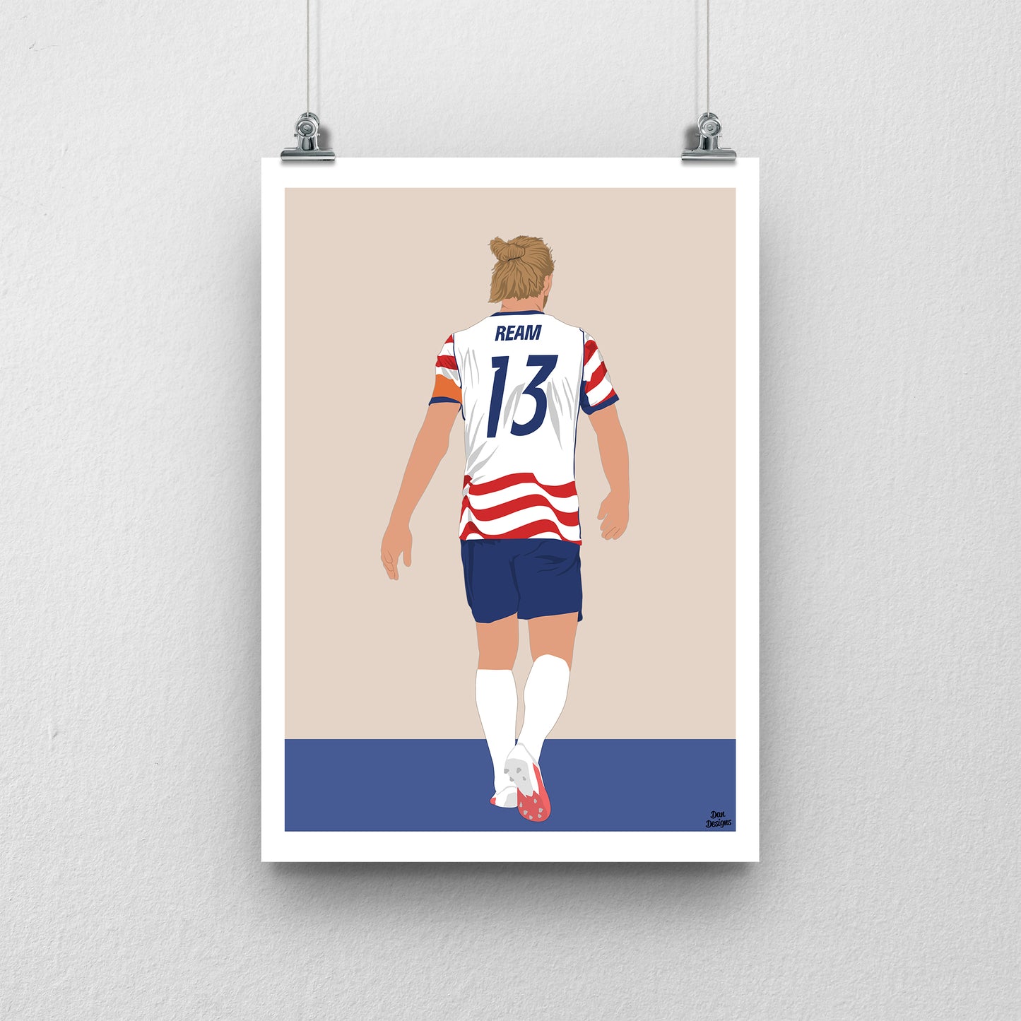Tim Ream Print – USA World Cup 2026 Captain Artwork