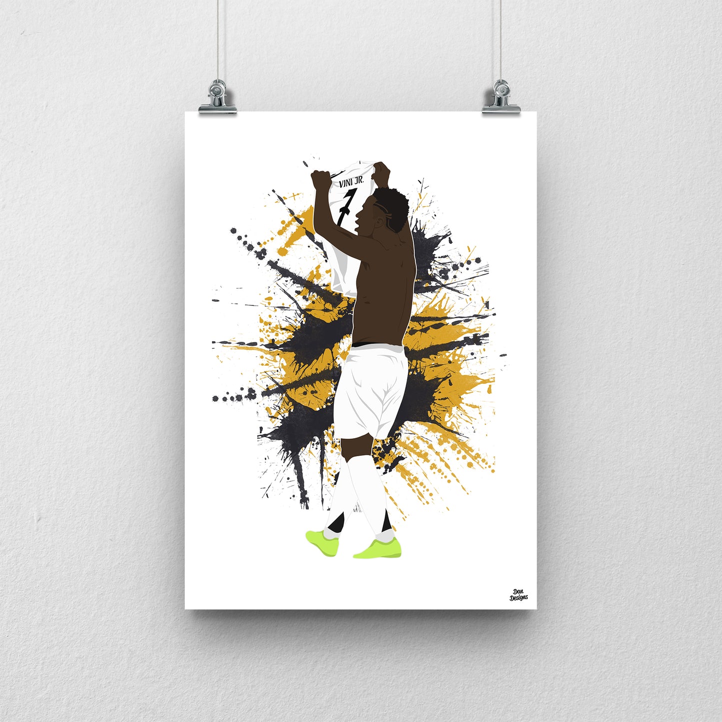 Vinícius Jr Real Madrid Print – Football Artwork
