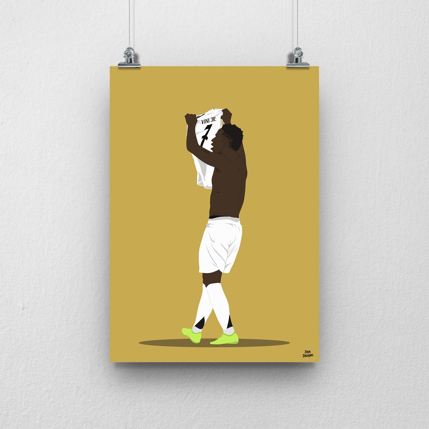 Vinícius Jr Real Madrid Print – Football Artwork