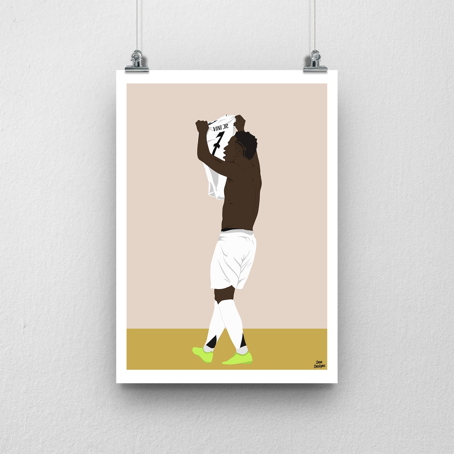 Vinícius Jr Real Madrid Print – Football Artwork
