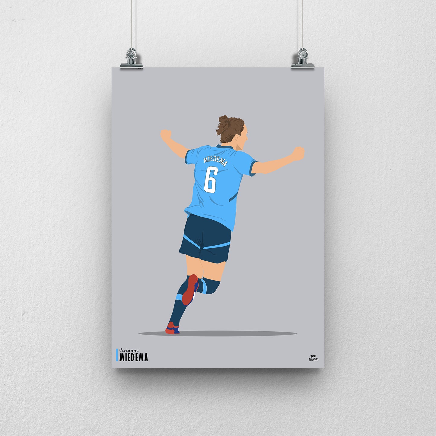 Vivianne Miedema Manchester City Print – Women’s Football Artwork & Poster Design