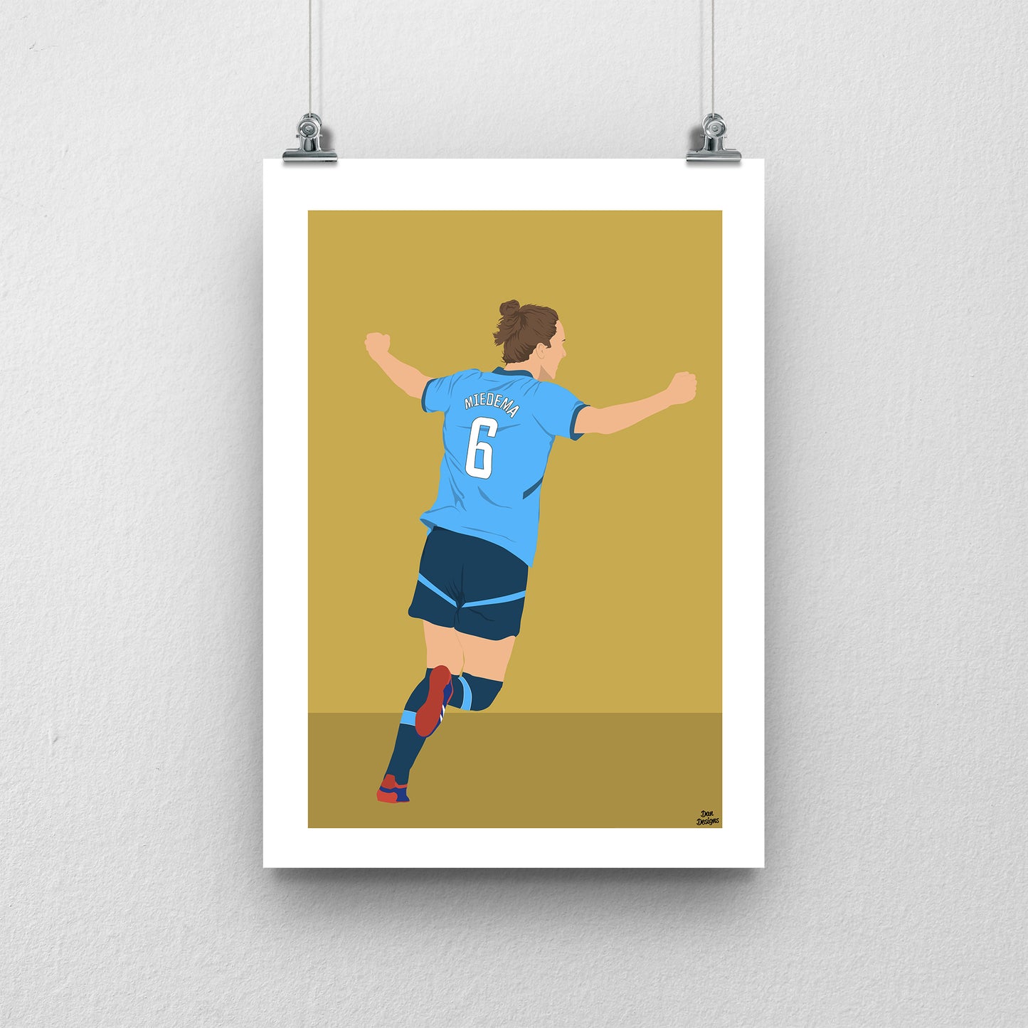 Vivianne Miedema Manchester City Print – Women’s Football Artwork & Poster Design