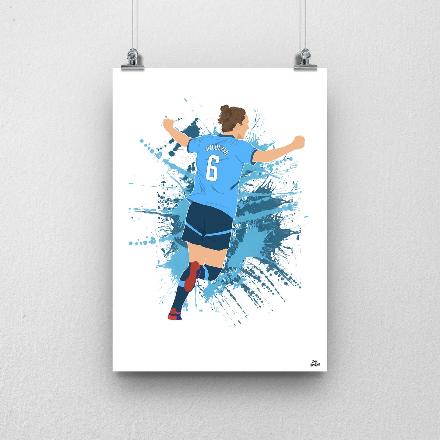 Vivianne Miedema Manchester City Print – Women’s Football Artwork & Poster Design