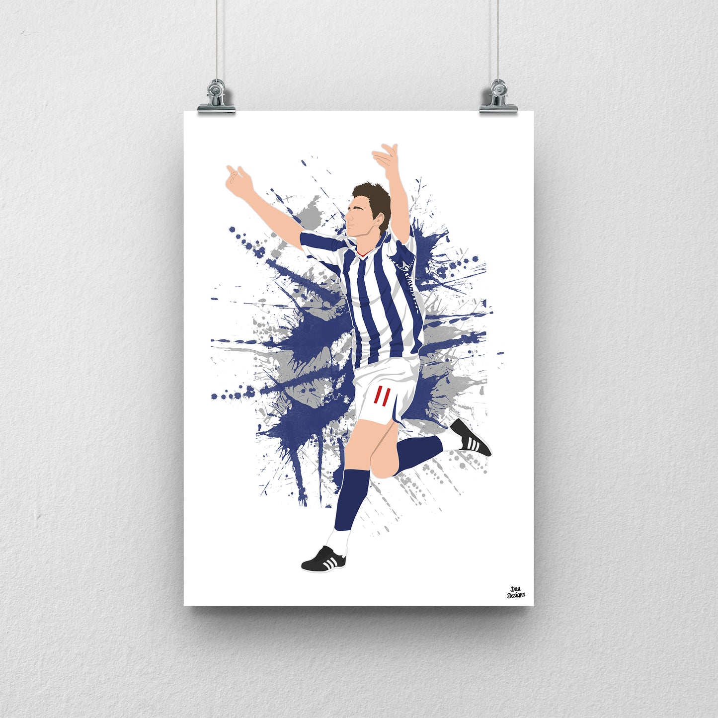 Zoltán Gera Print – West Brom Poster