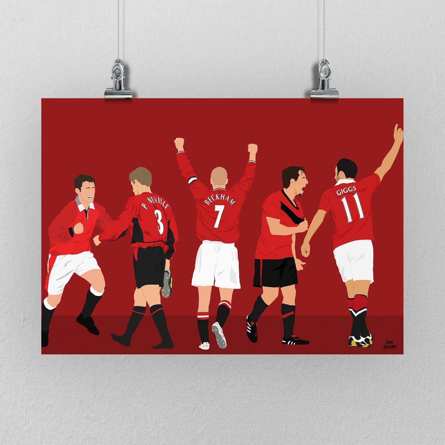 Class of ’92 Manchester United Print – Football Artwork