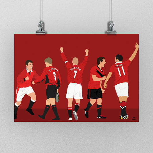 Class of ’92 Manchester United Print – Football Artwork