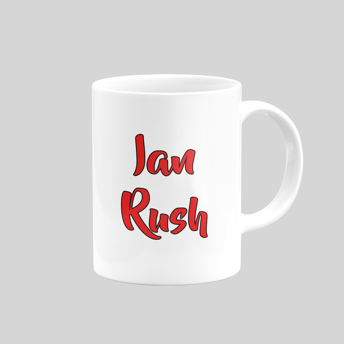 Ian Rush Wales mug – Ian Rush reverse lettering