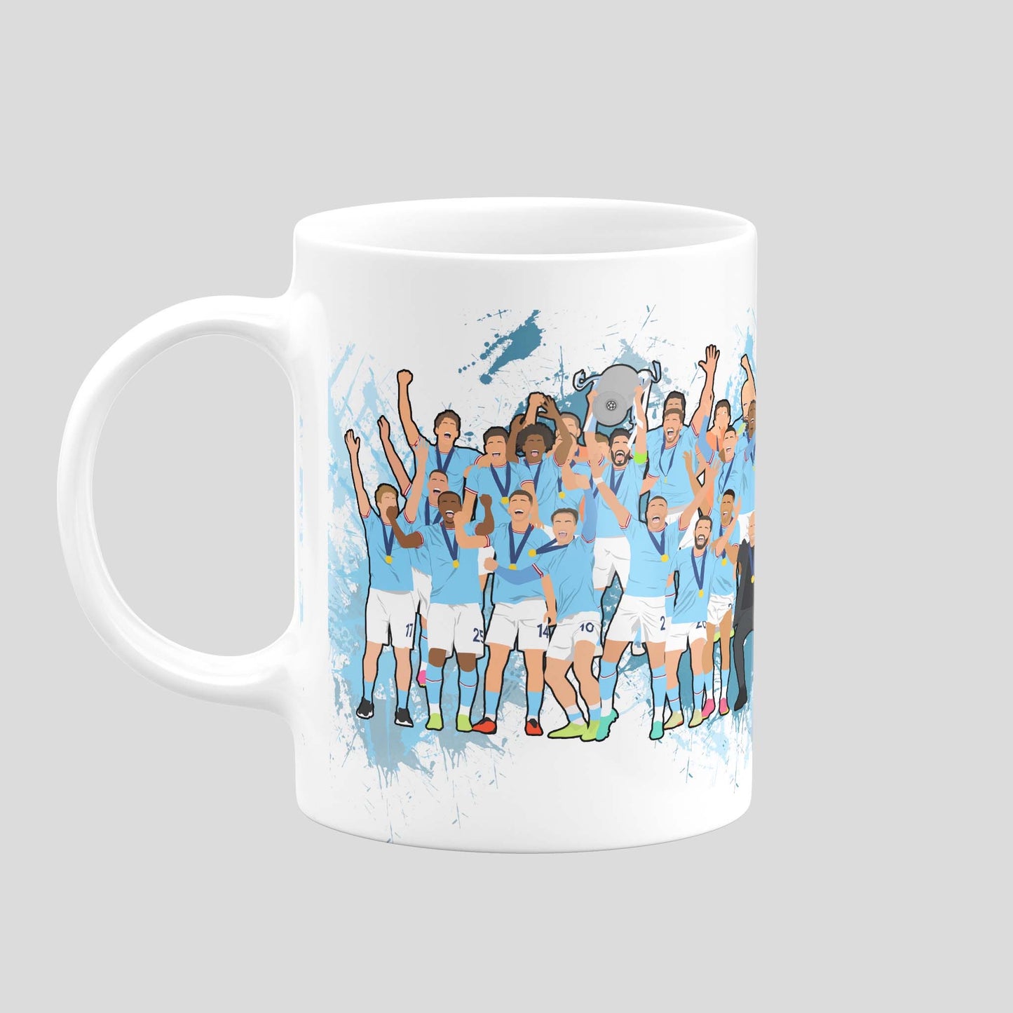 Man City Treble Mug
