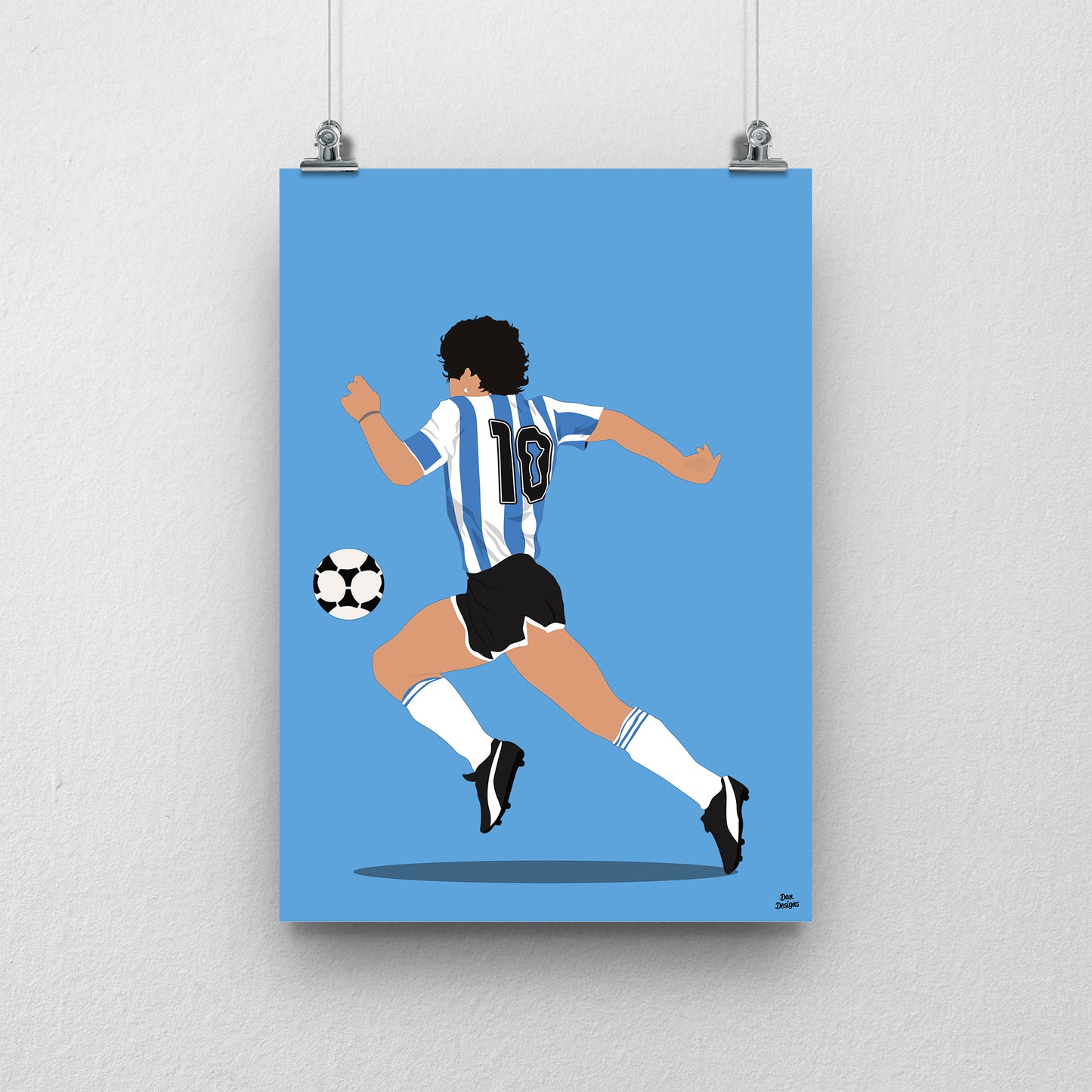 Diego Maradona Argentina Print – Football Artwork