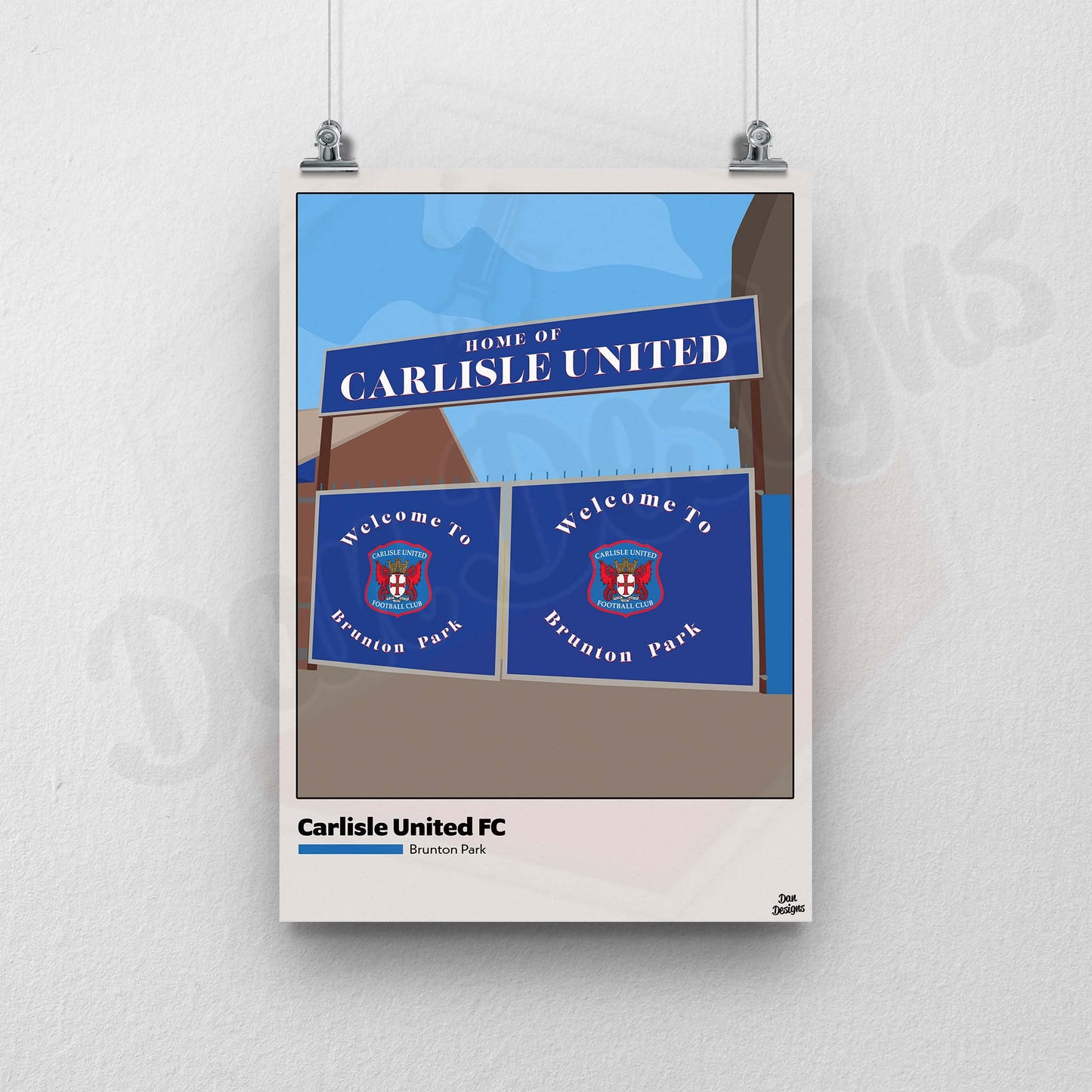 Brunton Park Gates Print