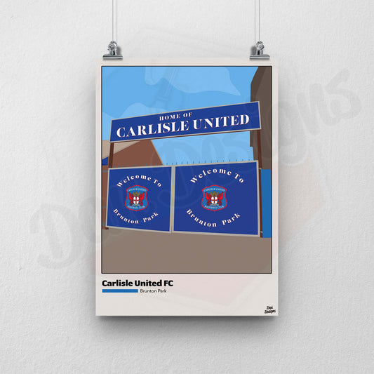 Brunton Park Gates Print