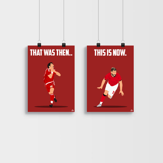 Then and Now Austin Print