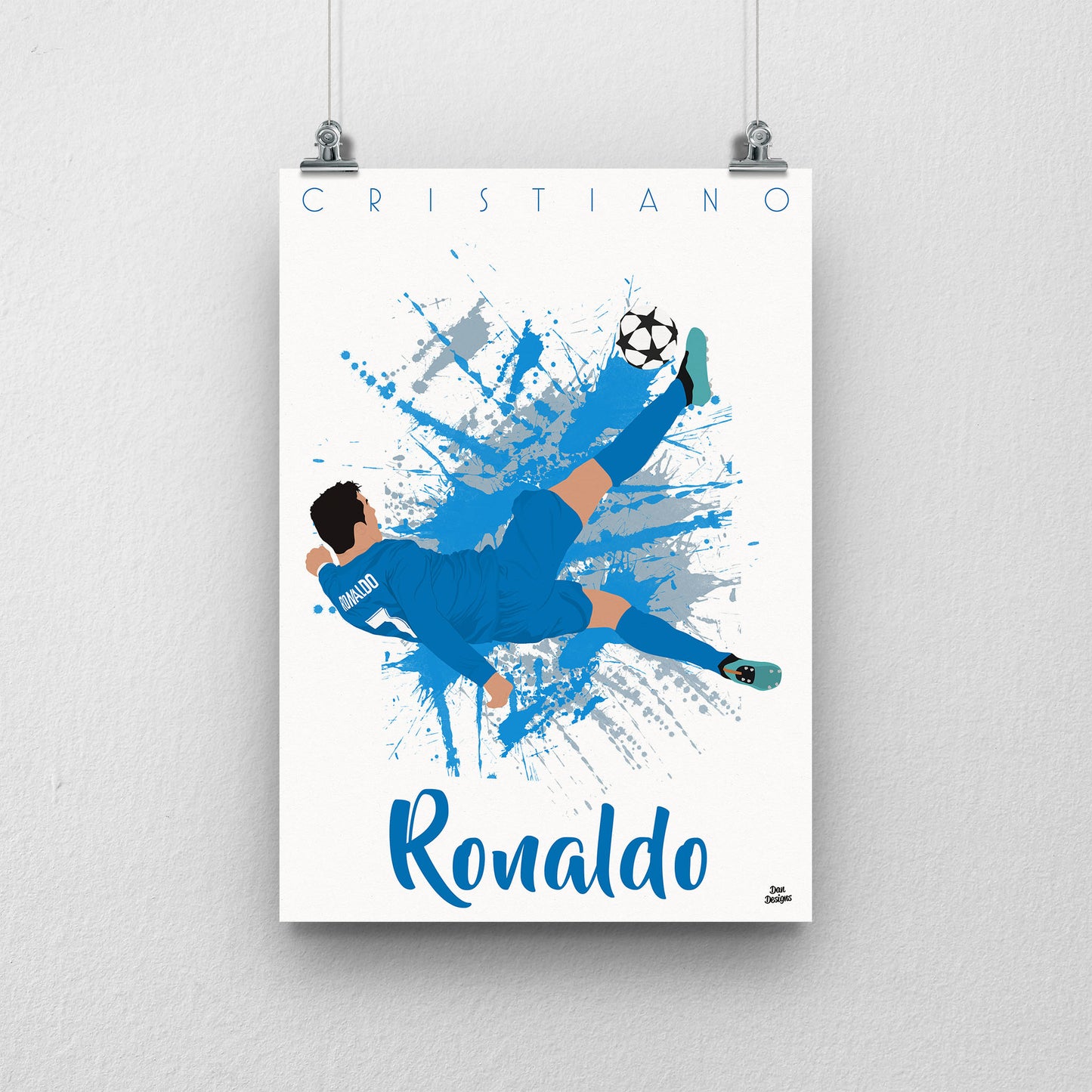 Cristiano Ronaldo Overhead Kick Print