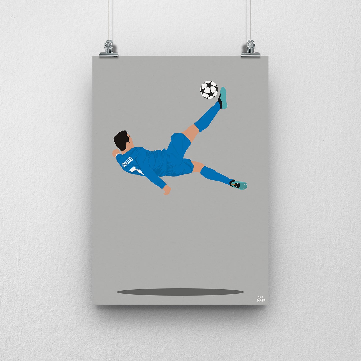 Cristiano Ronaldo Overhead Kick Print