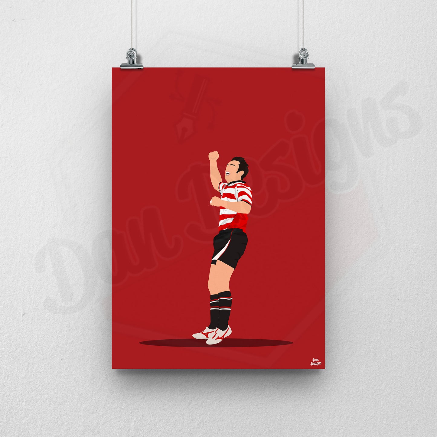 James Hayter Doncaster Rovers Print – Wembley Goal Artwork