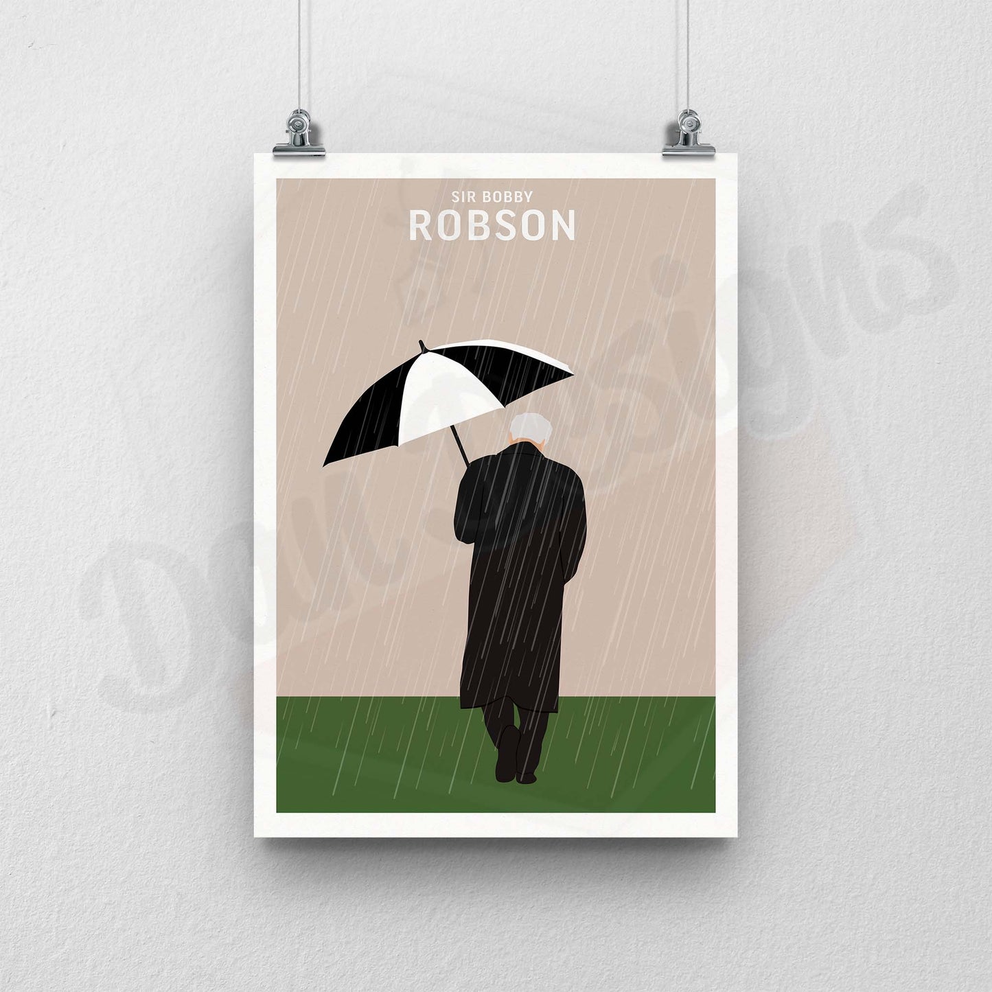 Sir Bobby Robson Newcastle United Print – Legendary Manager Artwork