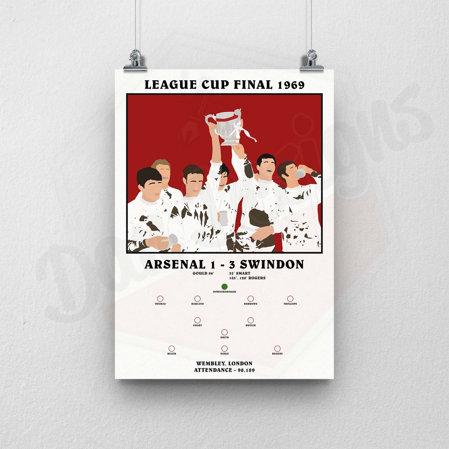 Swindon Cup 1969 Print