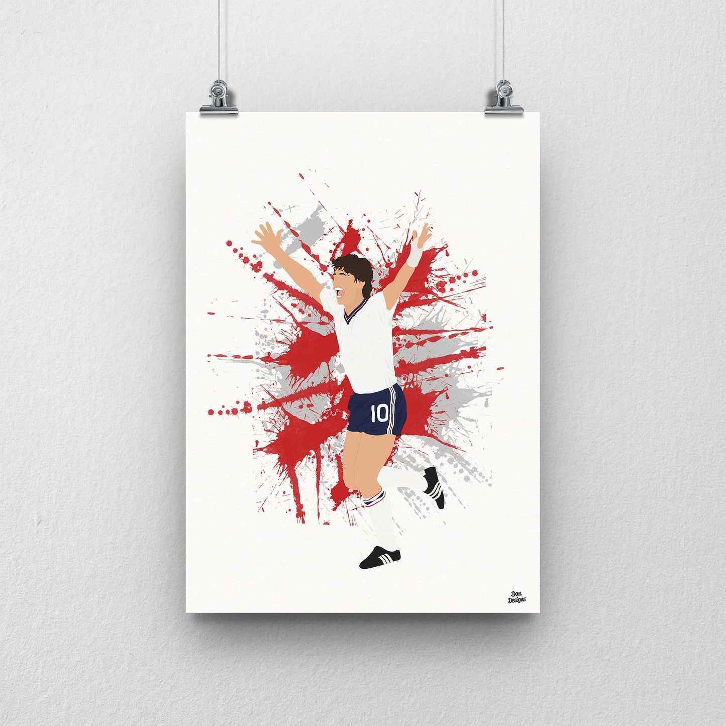 Gary Lineker England Print – Football Artwork