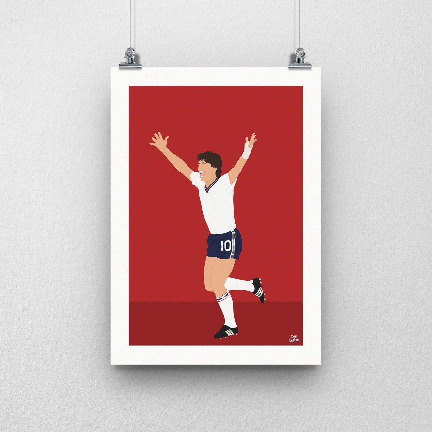 Gary Lineker England Print – Football Artwork