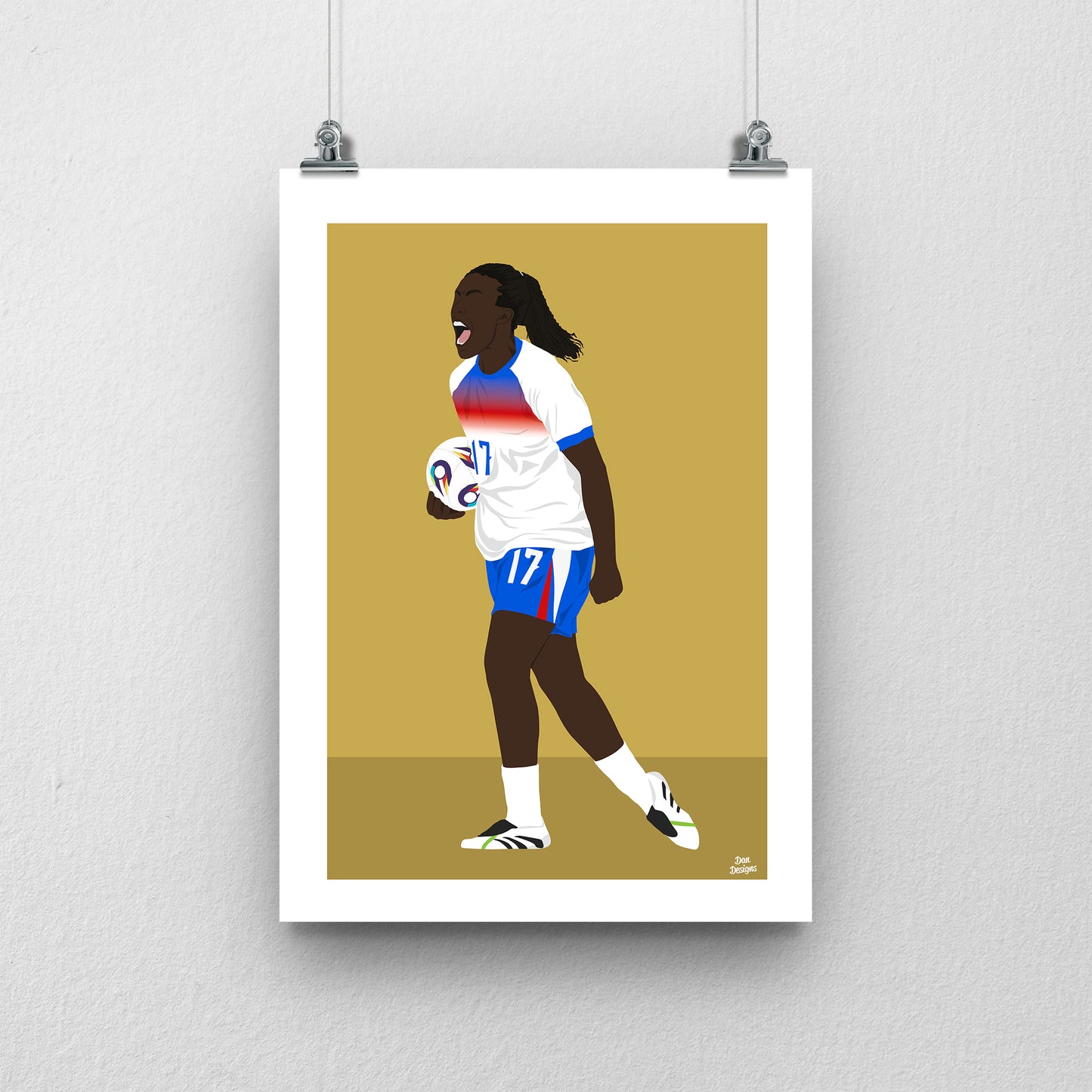 Michelle Agyemang Print | Lionesses Euro 2025