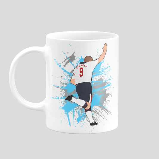 Alan Shearer England mug – original football artwork
