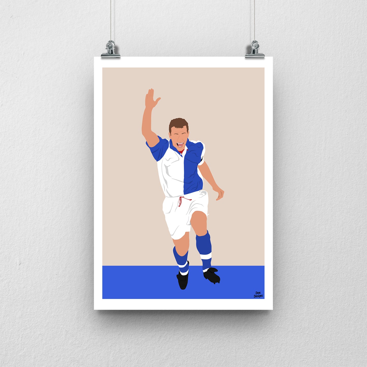 Alan Shearer Blackburn Rovers Print