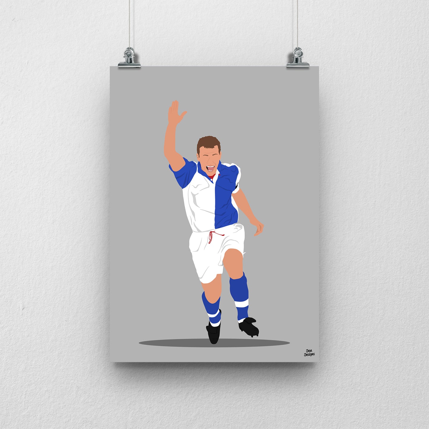 Alan Shearer Blackburn Rovers Print