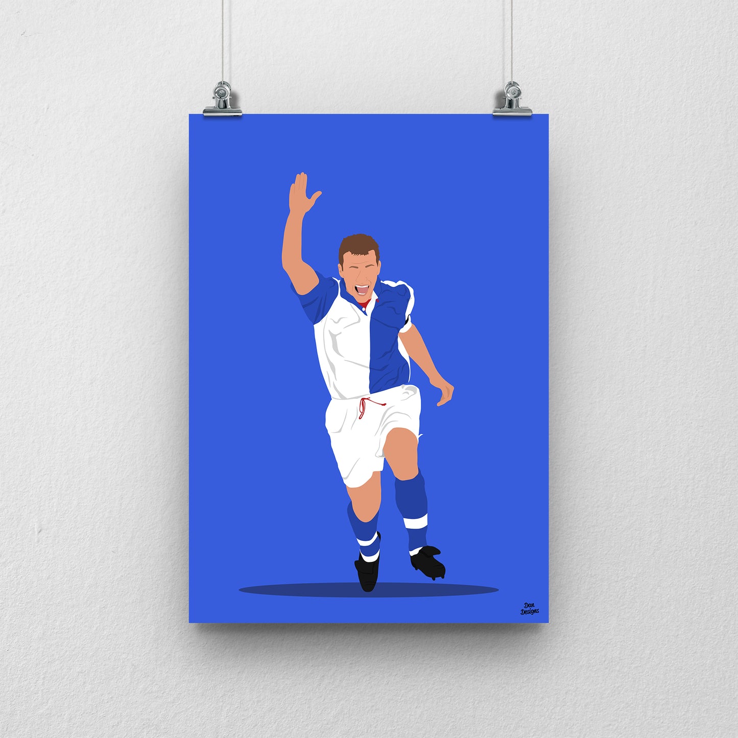 Alan Shearer Blackburn Rovers Print