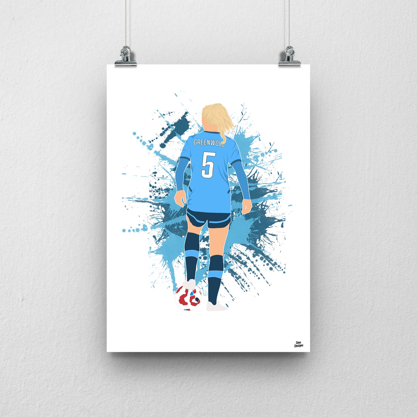 Alex Greenwood Man City print