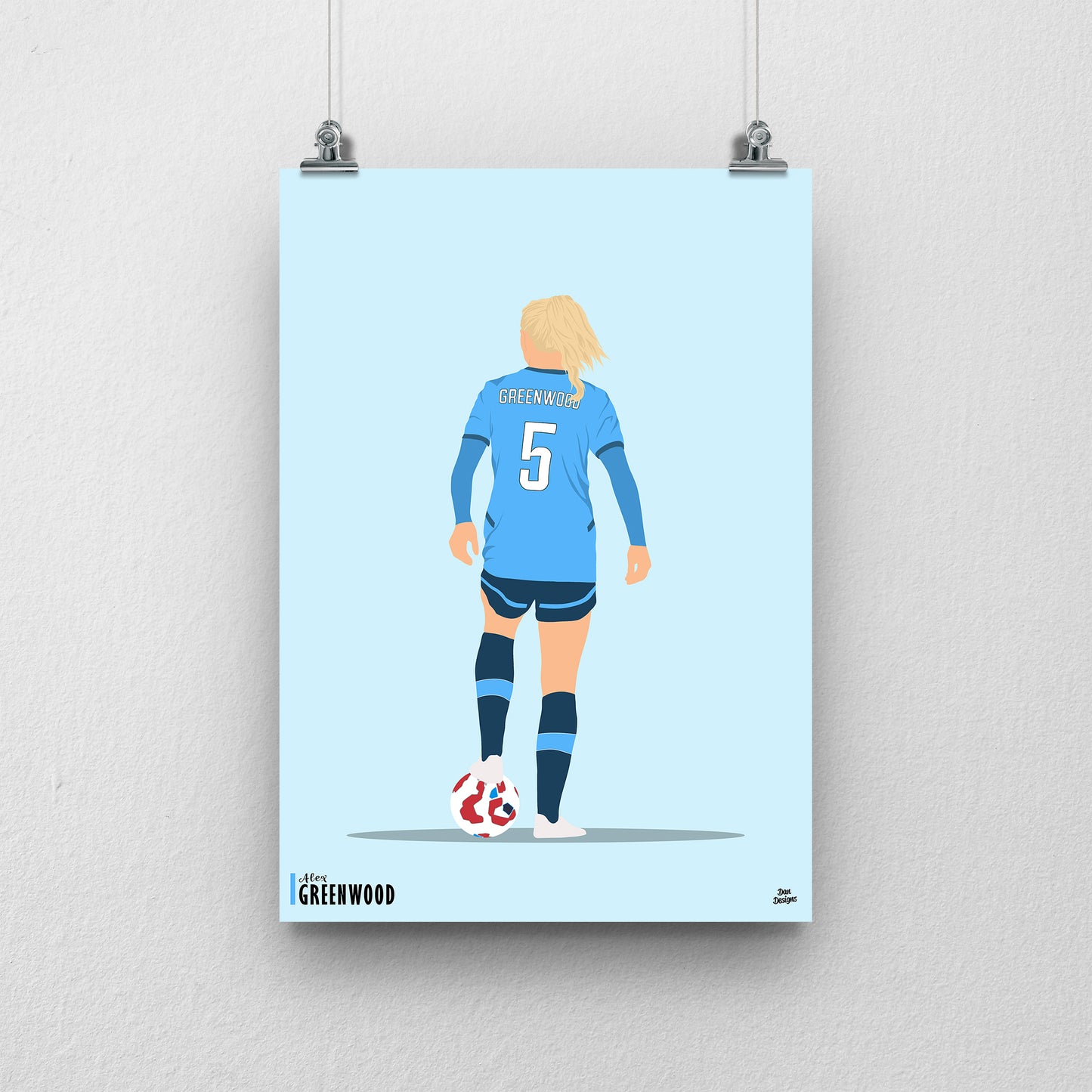 Alex Greenwood Man City print