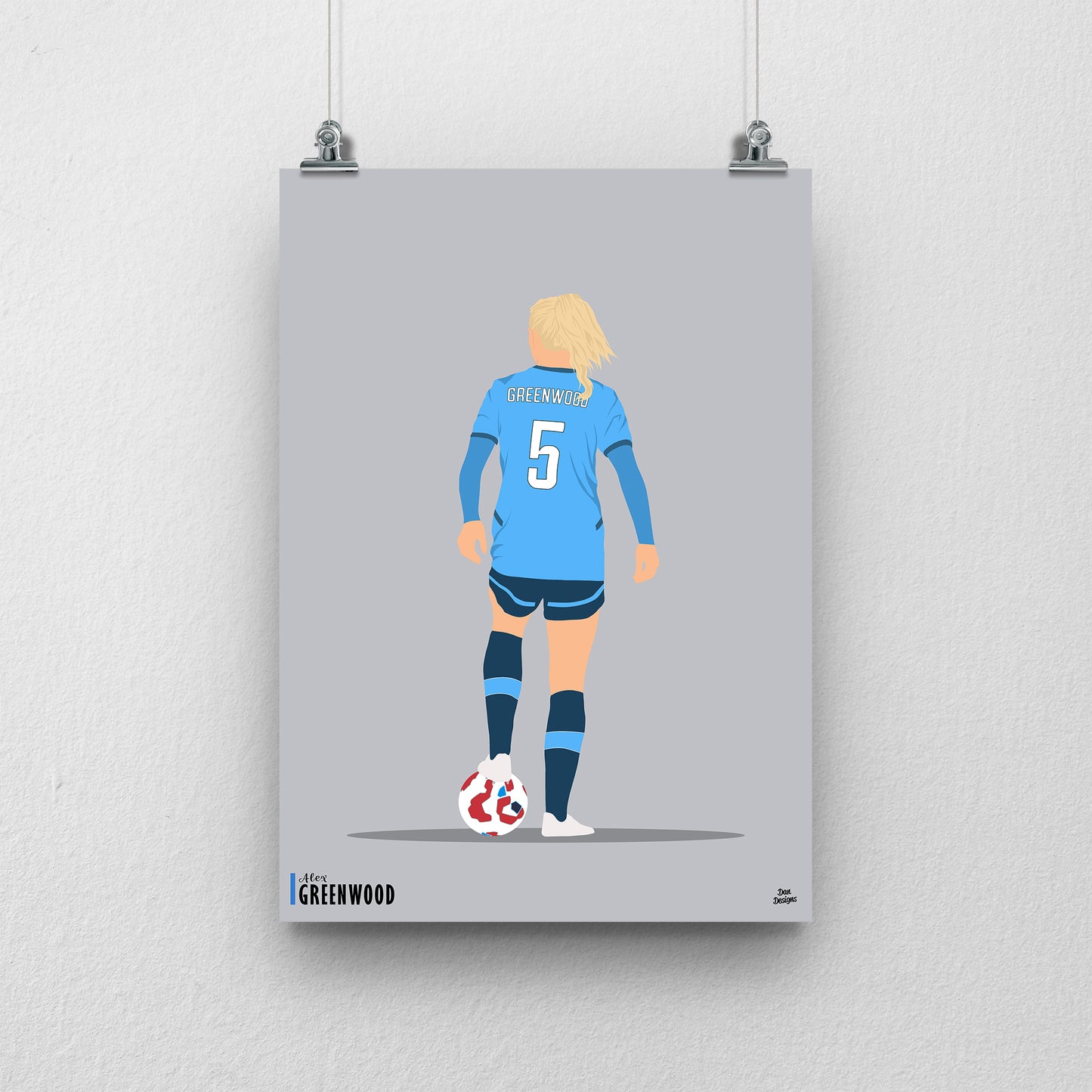 Alex Greenwood Man City print