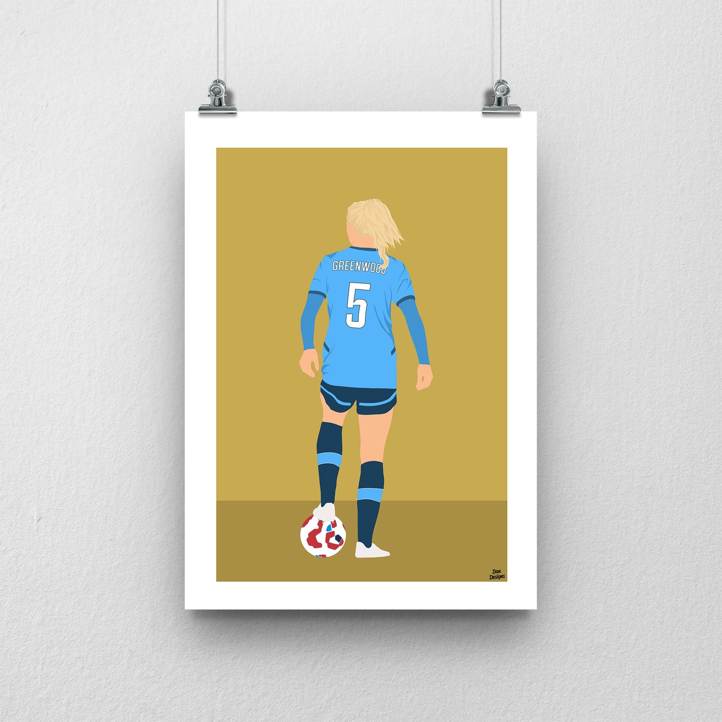 Alex Greenwood Man City print