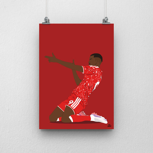 Alexander Isak Print - Liverpool Football Poster
