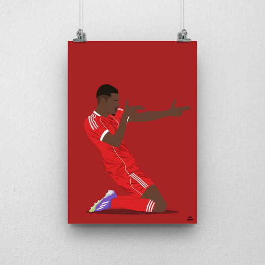 Alexander Isak Print | Liverpool Football Poster